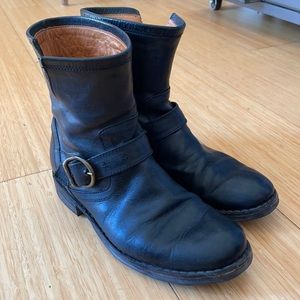Fiorentini + Baker Eli biker boot. Black leather. EU 36 Runs big Fits US 7.5